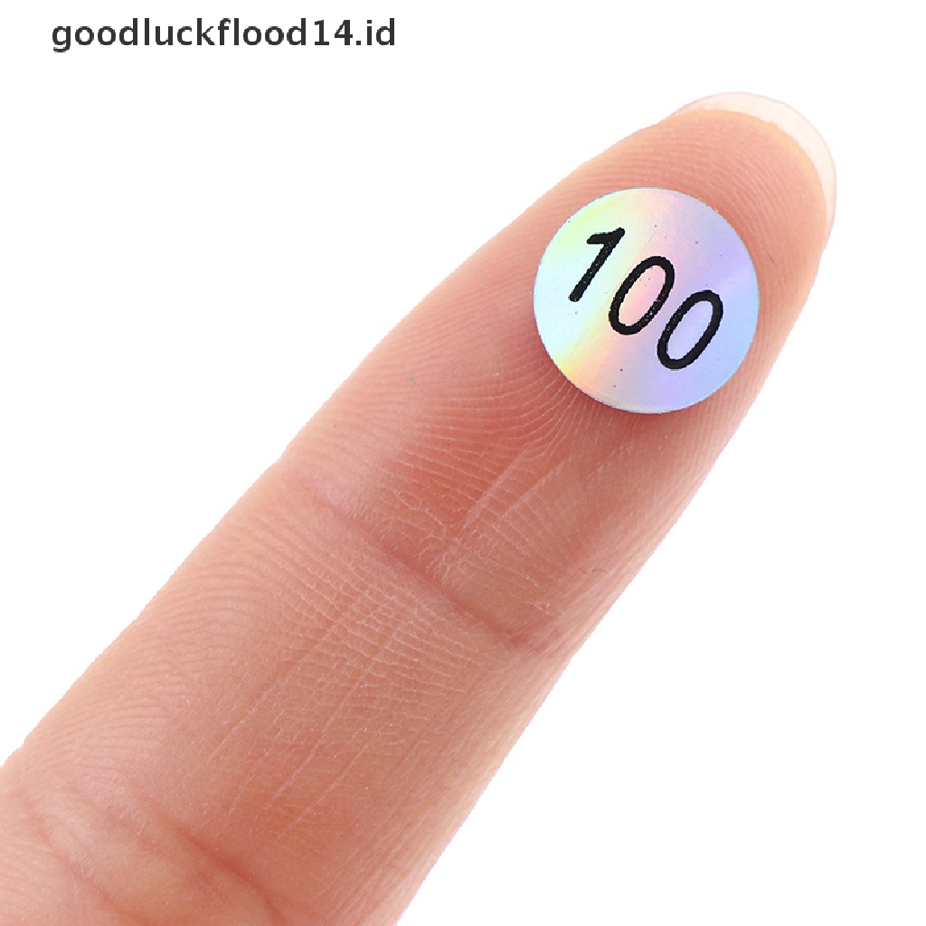 [OOID] Waterproof Number 1-200 Laser Labels Stickers Nail Polish Lipstick Number Tags ID