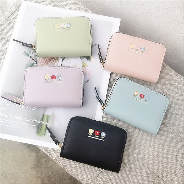BJ21365 - BLACK/GREEN/LIGHTBLUE/PINK/PURPLE - DOMPET WANITA TAS WANITA FASHION IMPORT MODIS ELEGAN TERMURAH TERLARIS TERBARU BAGSTORE JAKARTA TAS BATAM JTF1365