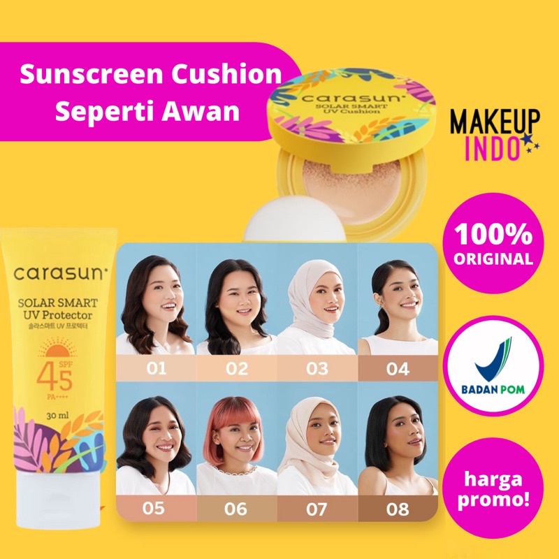 CARASUN UV PROTECTOR 70ML / CUSHION 15GR