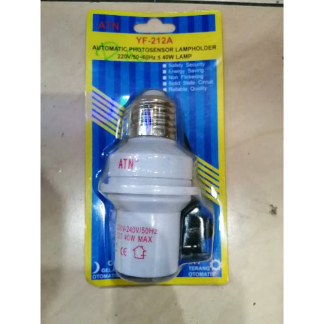 FITING LAMPU Otomatis SENSOR CAHAYA Atn YF 212A