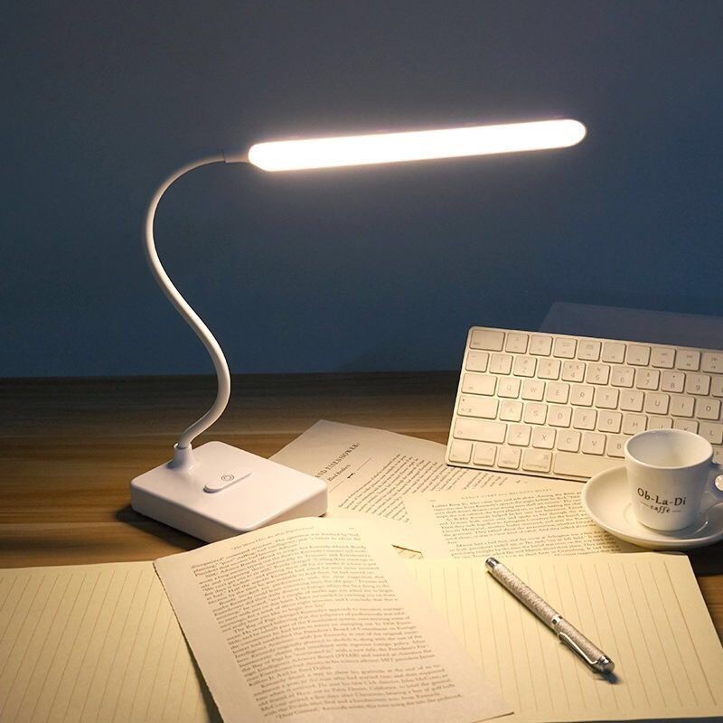 Lampu Meja Belajar Desk Lamp 30 LED Rechargeable Battery