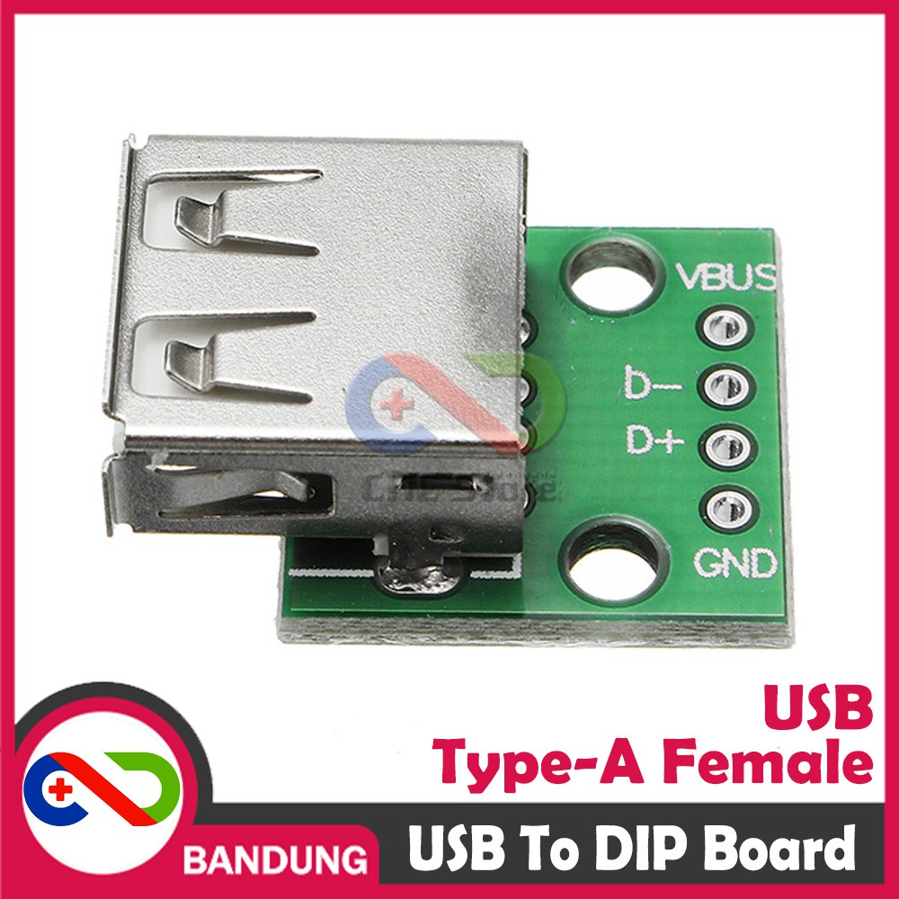 USB TYPE A FEMALE TO DIP ADAPTER CONVERTER 2.54MM PCB BOARD