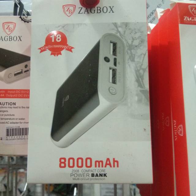 ZAGBOX POWER BANK 8000mAh
