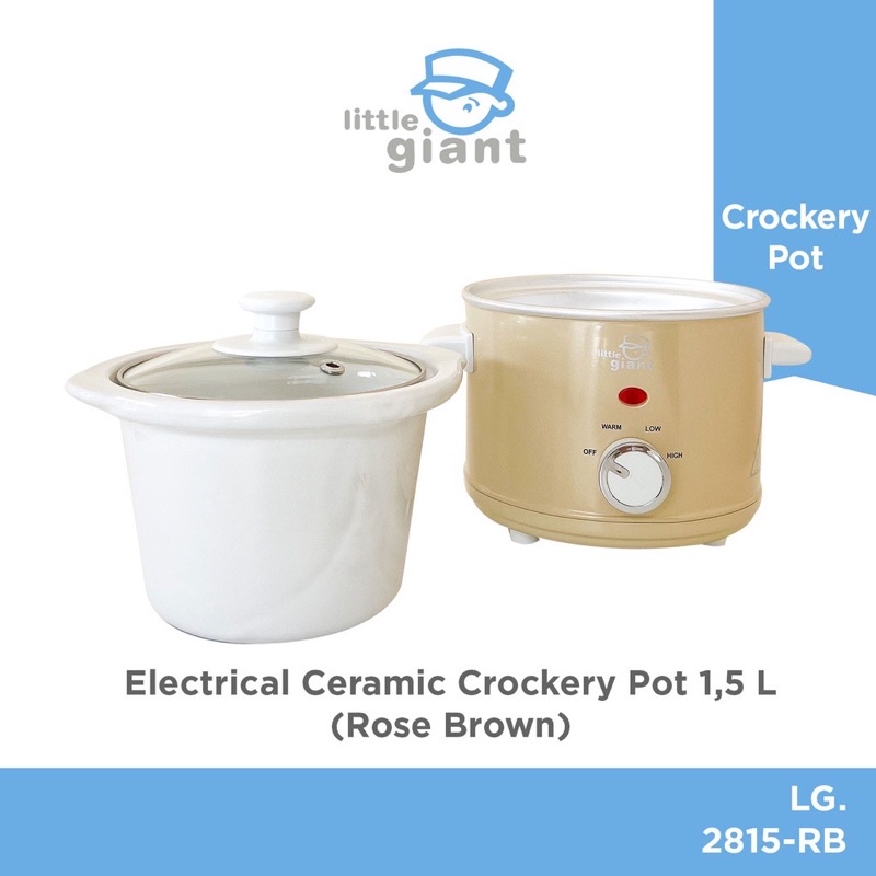 Little Giant Slow Cooker 1,5 L ceramic crockery Pot - Slow Cooker Mpasi LG2815