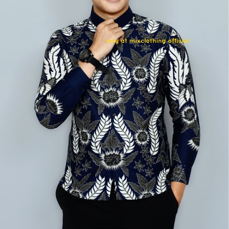 MEWAH BAJU KEMEJA PRIA SLIM FIT BATIK PRIA SLIMFIT D406