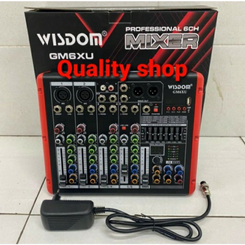 MIXER WISDOM GM6XU MIXER 6 CHANNEL