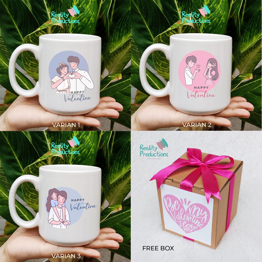 Hampers Mug Valentine untuk Hadiah Pacar atau Pasangan