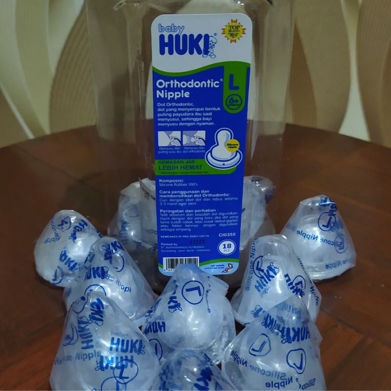 DOT HUKI GEPENG ORTHODONTIC PERLENGKAPAN MAKAN BAYI PENTIL BOTOL SUSU BAYI-4