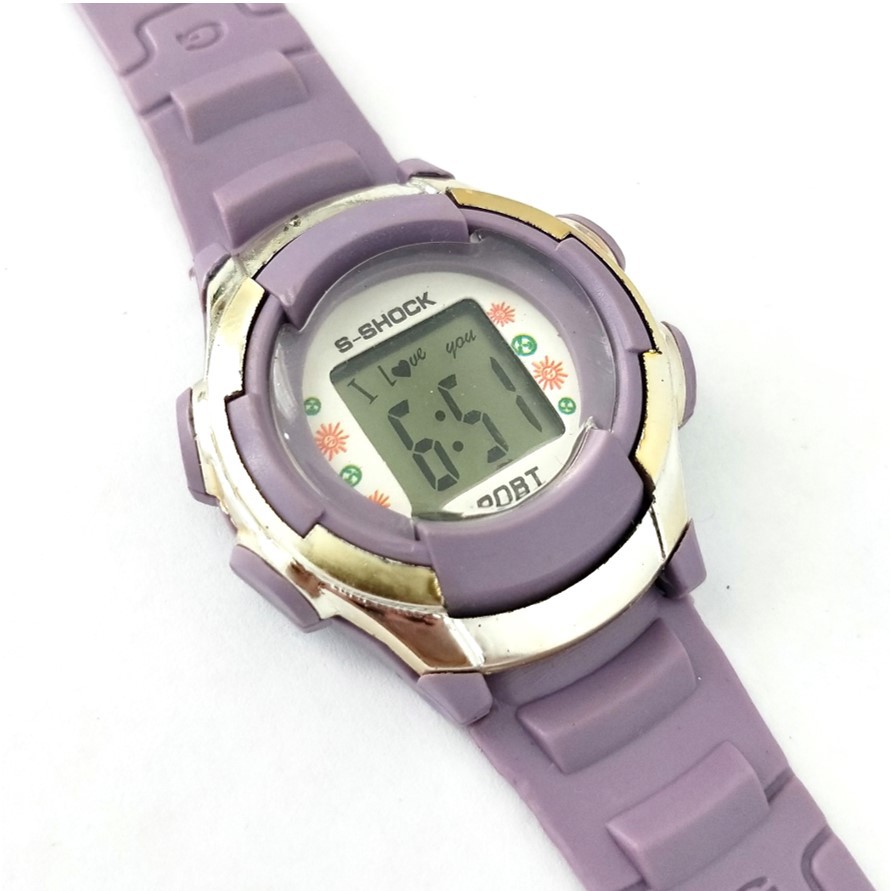 Jam Tangan Digital Sport Pria Wanita Warna Warni Rubber JT935 Free Baterai