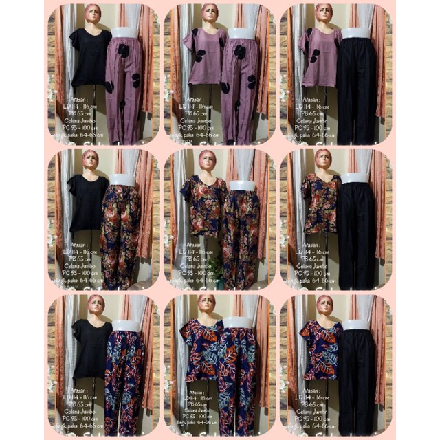 Stelan Bali celana panjang // Oneset Rayon motif Bali