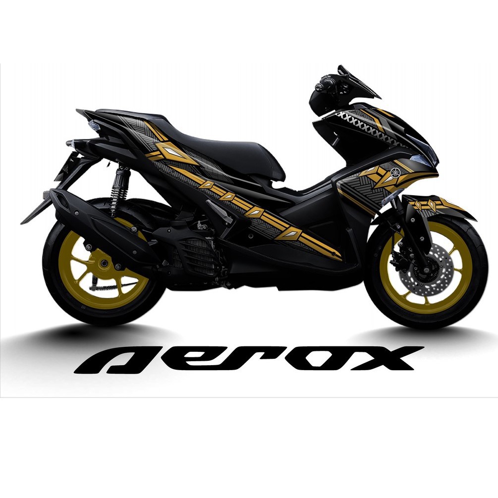 Decal Aerox Old Full Body - Stiker Aerox  2017 2018 2019 155 Motor Sticker Yamaha Modifikasi RoadRac