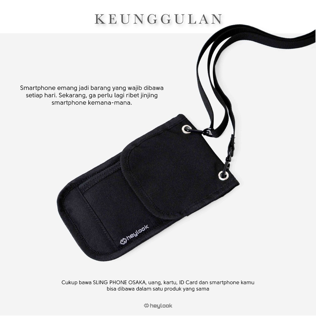 Hanging Wallet Pria Wanita Tas hp Waterproof Anti Air Selempang Dompet Termurah  Dompet Gantung HP