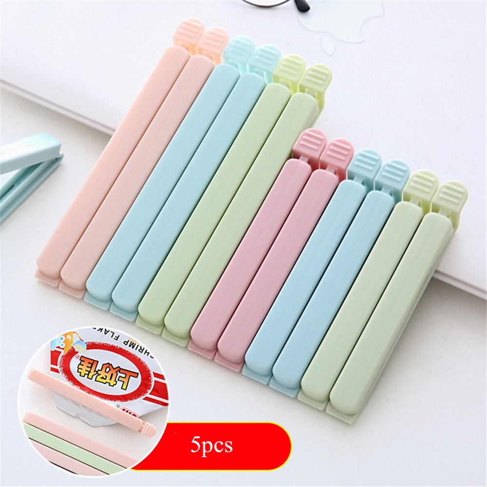 【COD Tangding】5pcs / Set Klip Penyegel Kantong Snack Makanan