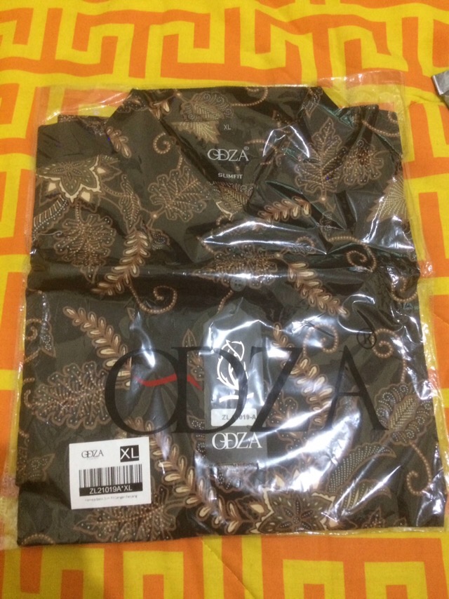 Odza Batik Lengan Panjang Kemeja Pria Batik Pekalongan Slimfit Modern Dutiata