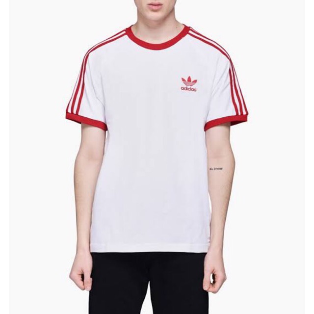 adidas 3 stripes red