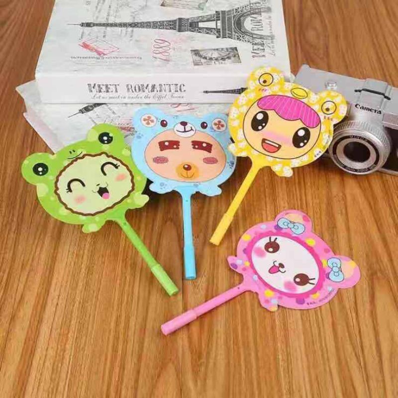 Pena Kipas Karakter / Pena Kipas Gel / Pena Lucu / Souvernir. Souvenir ulang tahun. Souvenir pernikahan / Pulpen Karakter / Pen karakter