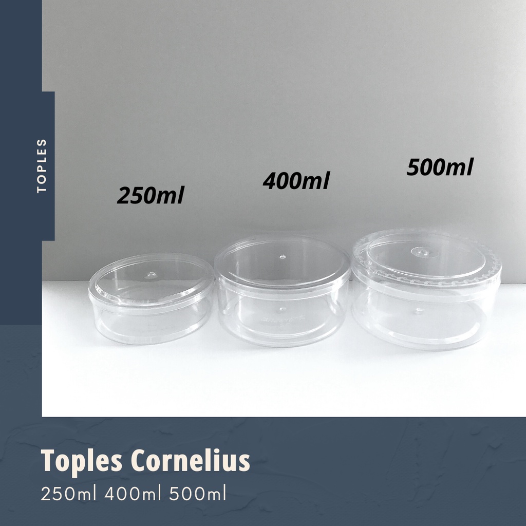 Toples Nastar Kue Kering Bulat 250gram 400gram 500gram | Toples murah