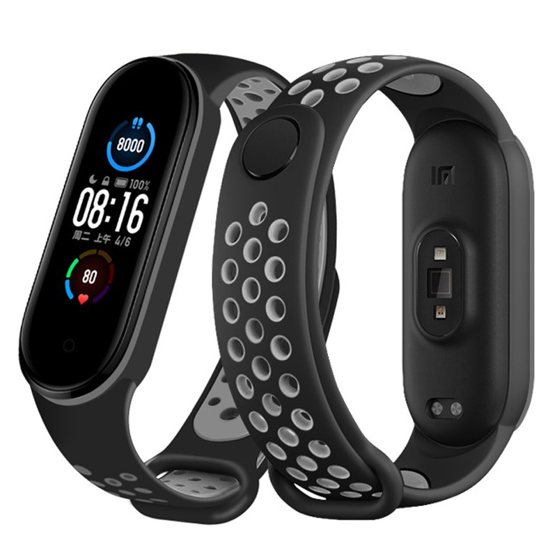 Silvertech Strap Sport Mi Band 4 /  Strap mi band 4 /Strap dua warna Mi band 4