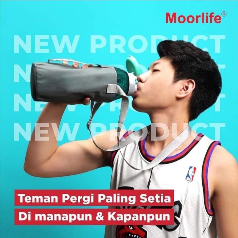 Botol Minum 2.000 ml pakai Tali gantungan/Raya Moorlife/Botol 2 liter Promo/Botol Bpa free/Raya Boto