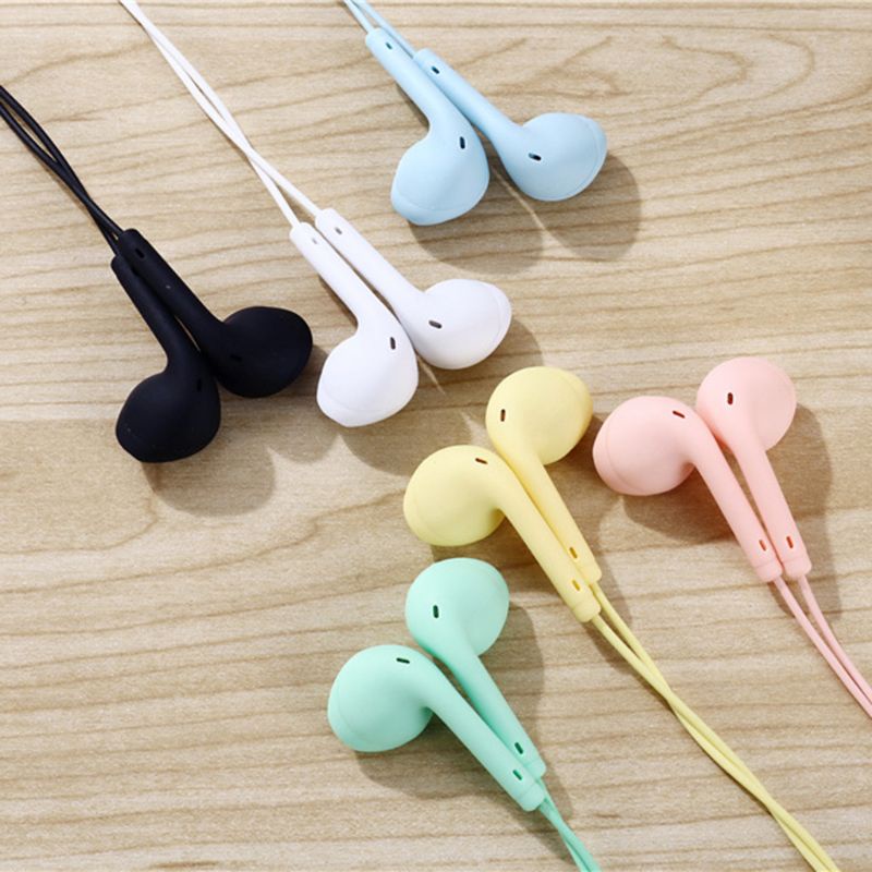 Vivi Headset Earphone Earbuds Sport Kabel Super Bass Jack 3.5mm Dengan Microphone Built-In