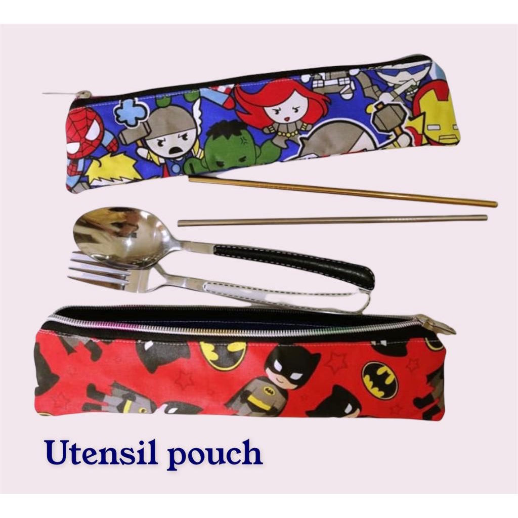 Fawn'G Handmade - Utensil Pouch Motif / Pouch Sendok / Pouch Sedotan Motif