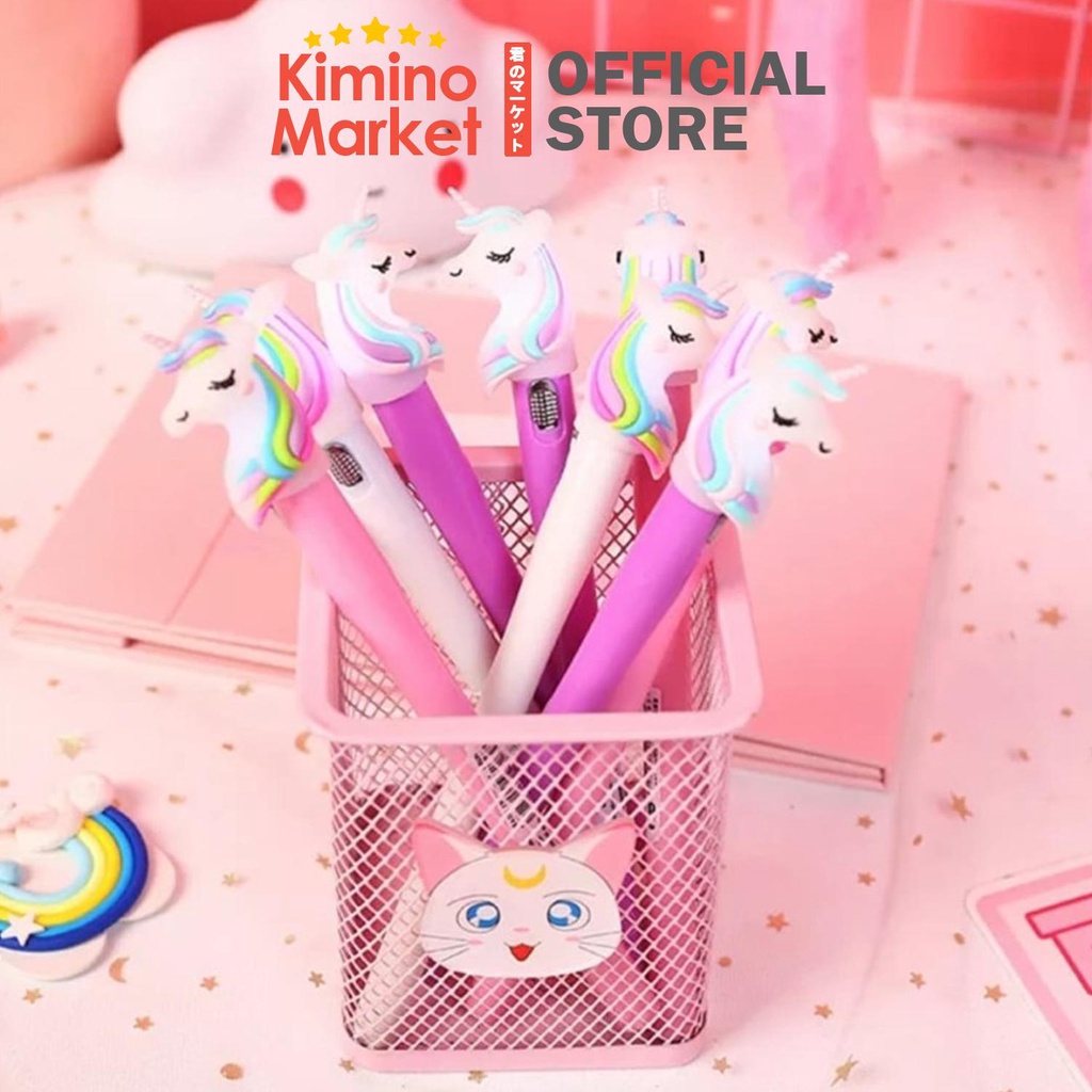 Pulpen Unicorn Lampu LED Light Pen Pena Cahaya Alat Tulis Sekolah