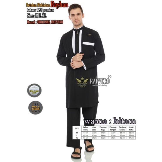 Setelan Koko Pakistan Reyhan original Ravero