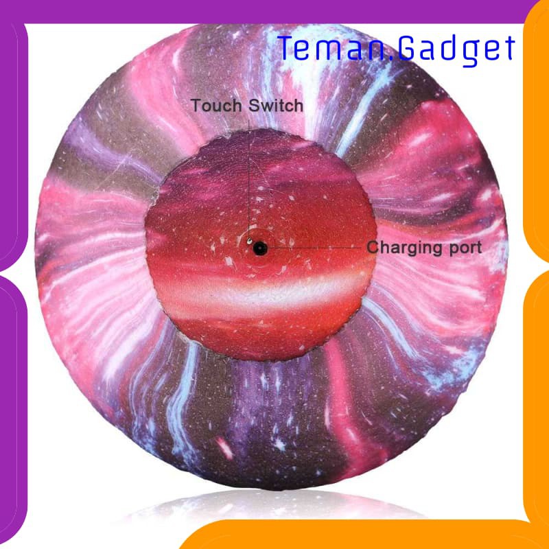 TG-DG170 Coquimbo Lampu Tidur Bulan 3D Moon Night Light Rechargeable 16 Color - 606816