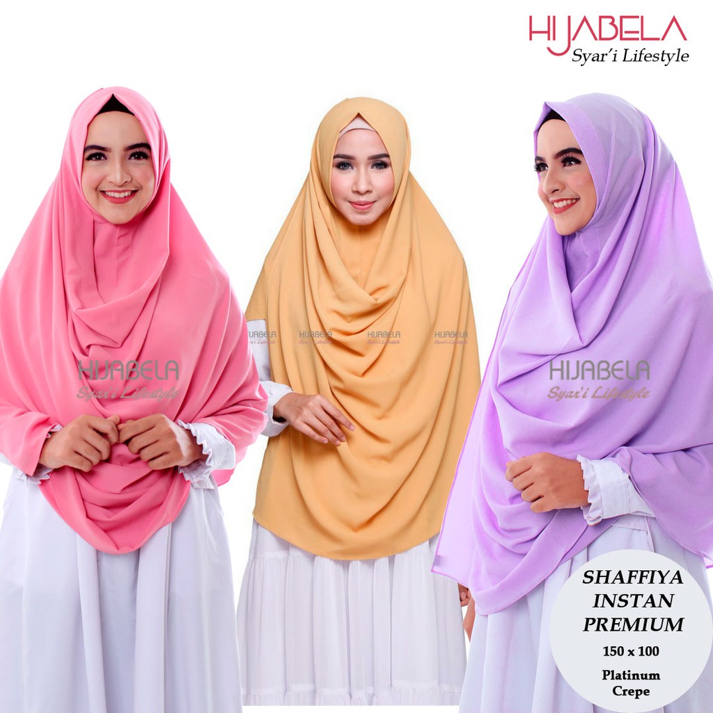  Jilbab  Instan  Shaffiya Hijabela Jilbab  Super  Instan  Sala 