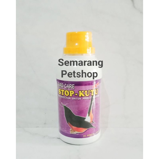 Obat Kutu Burung Murai Kenari Kacer Merpati STOP KUTU Disinfektan Untuk Mandi Burung
