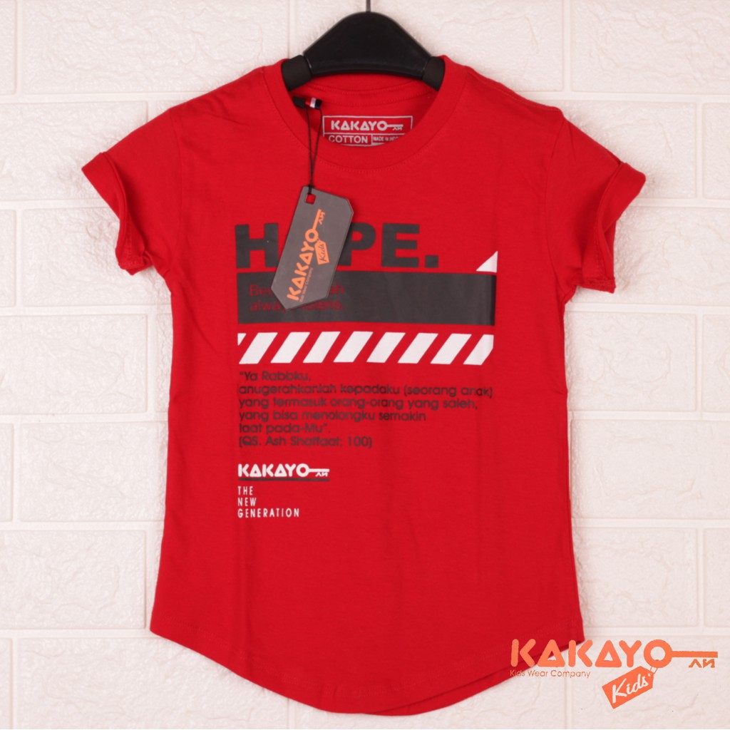 Kakayo Kids  /Kaos Anak laki/Muslim/Atasan/Baju anak cowok/pakaian anak/Bahan Katun 30s