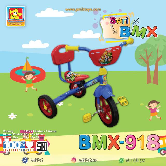 Sepeda Anak Tricycle Tiga Roda PMB BMX-918