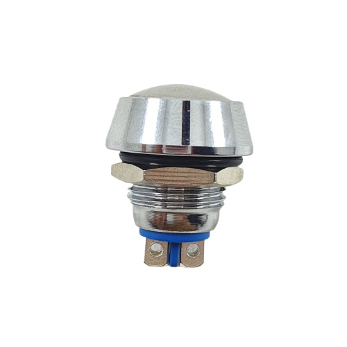 Switch Metal 12mm Push On 2 Pin Saklar Stainless 12 mm Tombol 12v Momentary