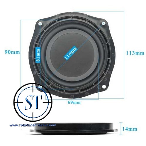 Bass Passive Radiator 4&quot; Speaker Brushed Alumunium Membrane 4 Inch Penambah Suara Bass Pasif 4 Inch 4 Inci 4inch Membran Tabung Spiker Subwoofer Sub