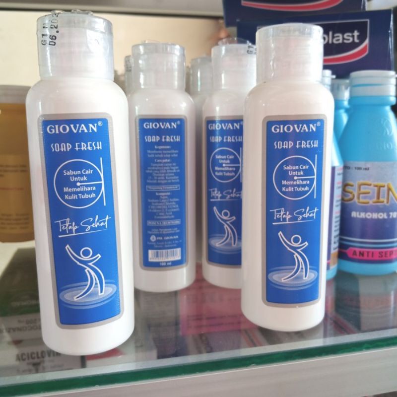 GIOVAN SOAP FRESH 90 ML / SABUN CAIR MANDI ANTISEPTIK GIOVAN 90ML
