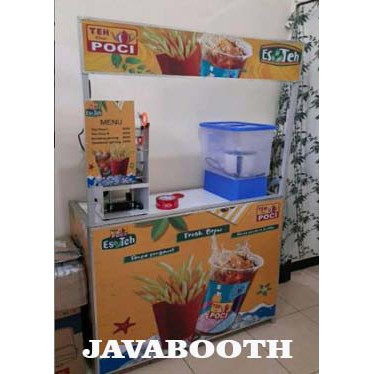 Booth Portable / Gerobak  Lipat / 100x85x40cm Jumbo Bahan Alumunium Model Lipat