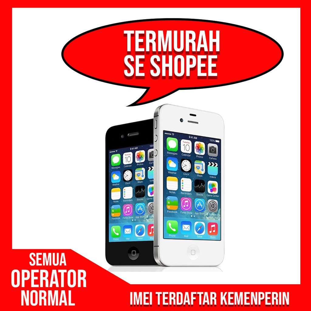 Iphone 4S resmi Ibox Imei Terdaftar Kemenperin termurah se