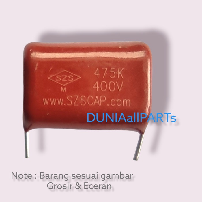 kapasitor mylar 475k400v mylar 475k 400v szs
