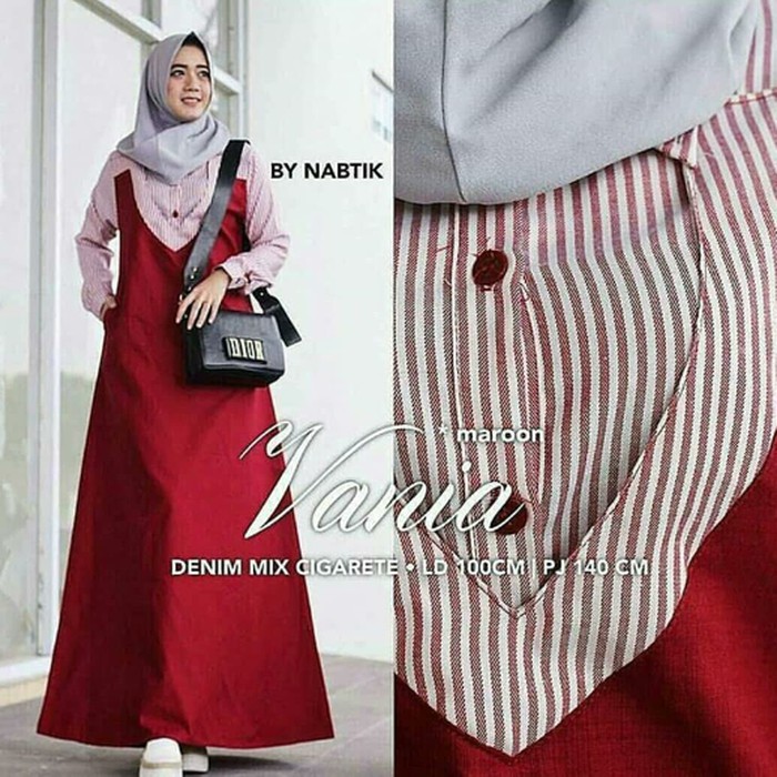 [ LD 140 ] Big Size XXXXL Baju Gamis Wanita Super Jumbo Muslim Kondangan Kekinian MASTANI A23
