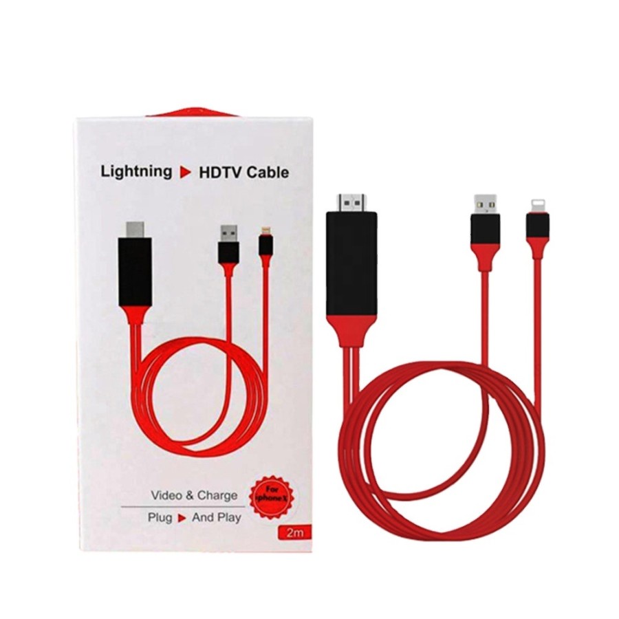 KABEL HDMI 2 IN 1 HDTV P-8 TO LIGHTNING 2M