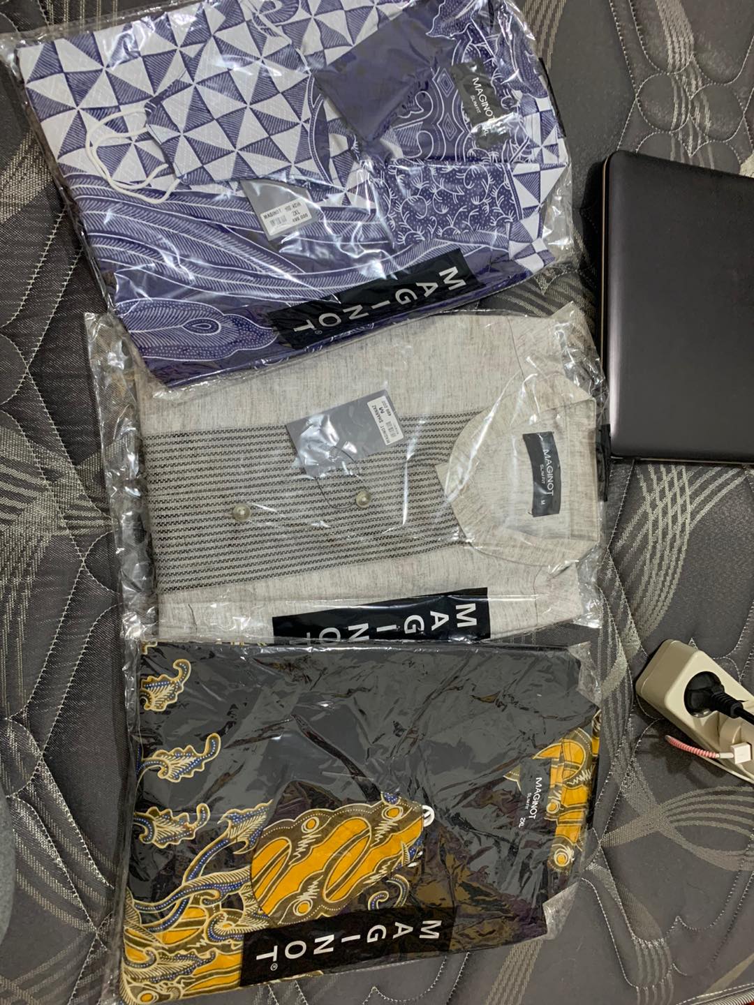 Maginot Kemeja Batik 2.0 Rajendra-ss Lengan Pendek Pria + Free Masker