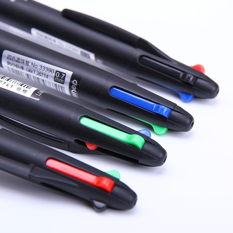 PULPEN CETEK CETREK 4 WARNA DELI 33390 0.7 MM BALLPOINT 4 COLOURS