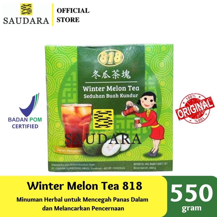 Winter Melon Tea 818 Ice Drink (550 Gr)