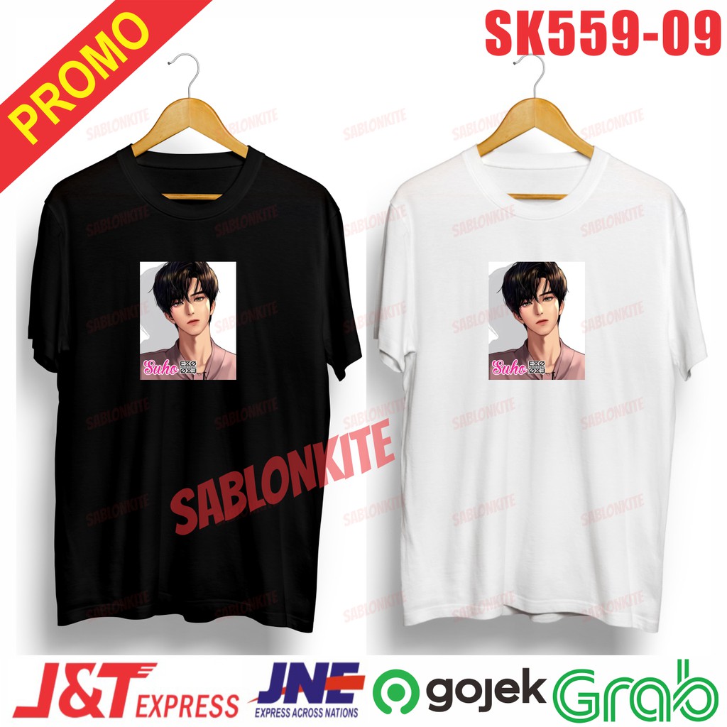 MURAH!!! KAOS MEMBER SUHO EXO SK559 UNISEX COMBED 30S