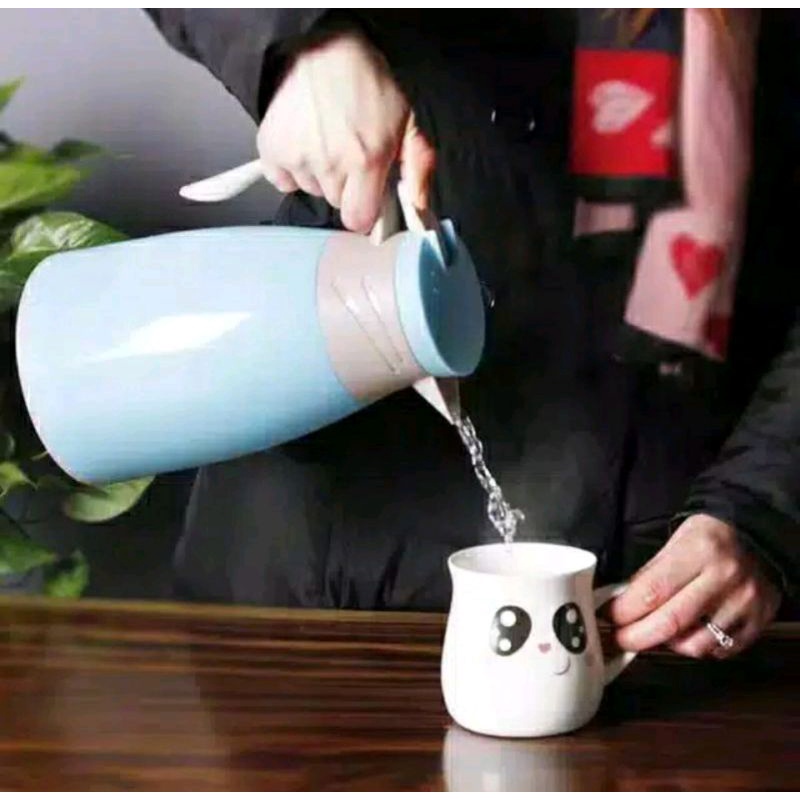 Teko Termos Kaca Air Panas 1 Liter - Teko Anti Panas