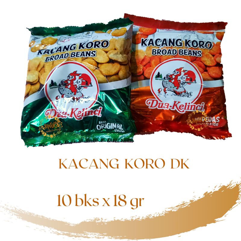 Kacang koro dua kelinci 10 bks x 18 gr