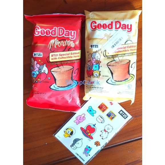 [PERPACK]Kopi Good Day Edisi BT21/Kopi Good Day Vanilla Latte/Kopi Good Day Mocacinno