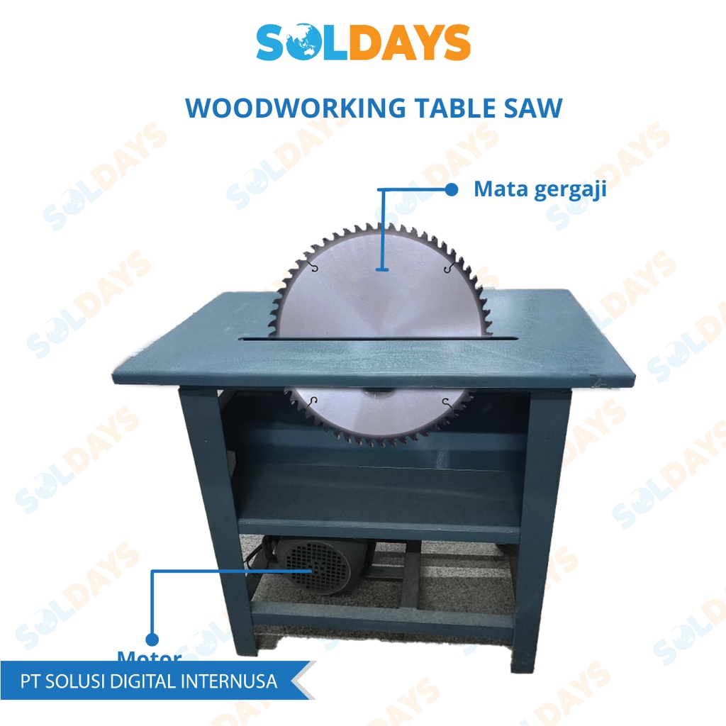 Woodworking Table Saw/Mesin Meja Gergaji Listrik/Mesin Potong Kayu