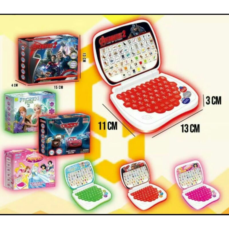Mainan Laptop 4 Bahasa Mainan Edukasi