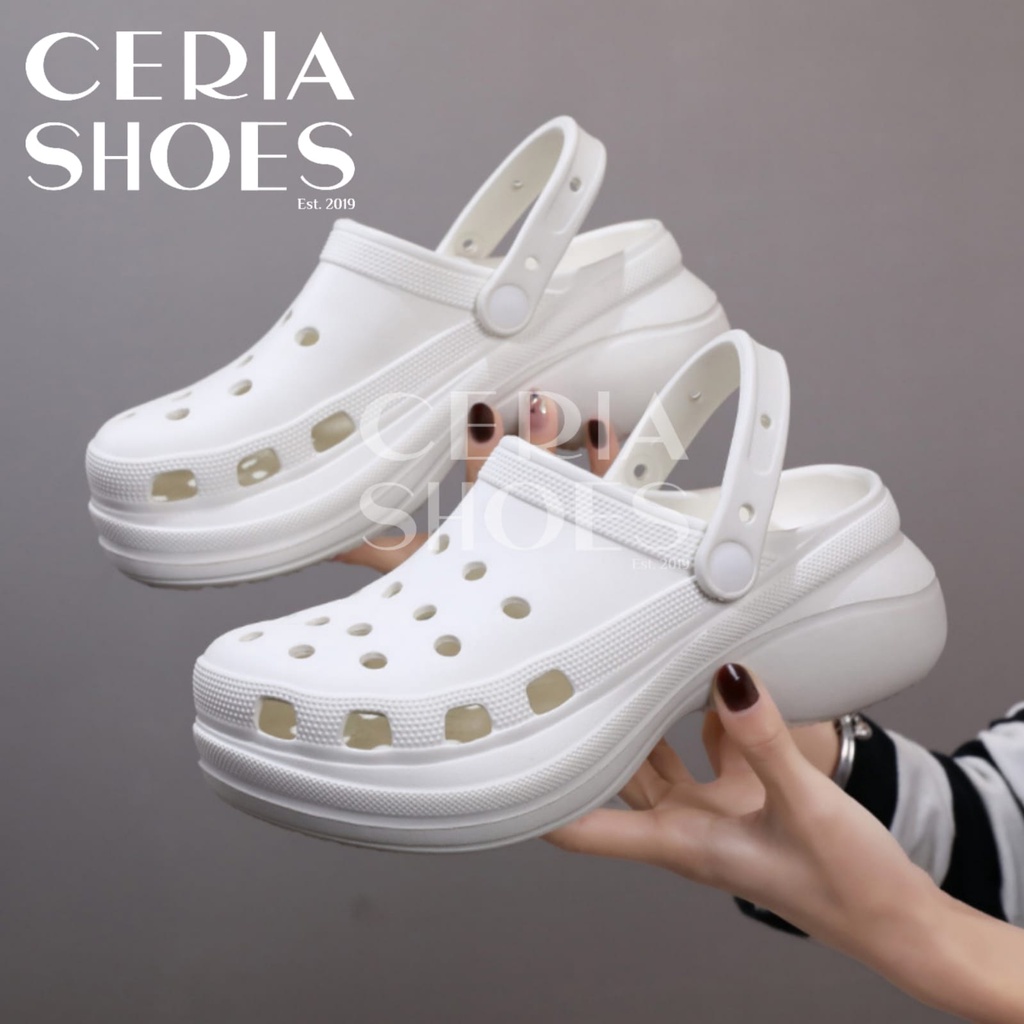 BALANCE Sandal Wanita EVA 6 Cm Classic Clog include Accesoris Bear Rubber Super Soft Lembut Ringan Empuk Sol Non-Slip